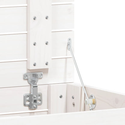 Tvättkorg Vit 44x44x66 cm massiv furu