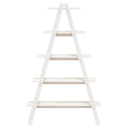 Hylla A-formad 5 hyllor 110x40x180,5 cm massiv furu