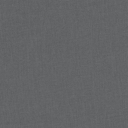 Fåtölj Mörkgrå med fotpall tyg