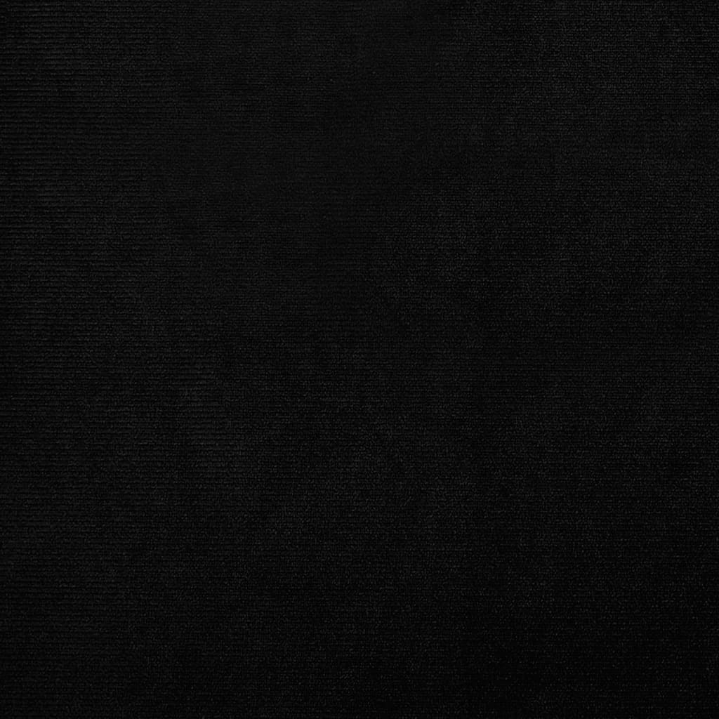 Fåtölj svart sammet