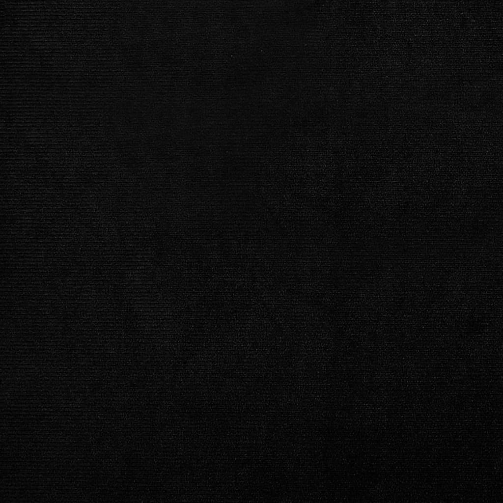 Fåtölj svart sammet