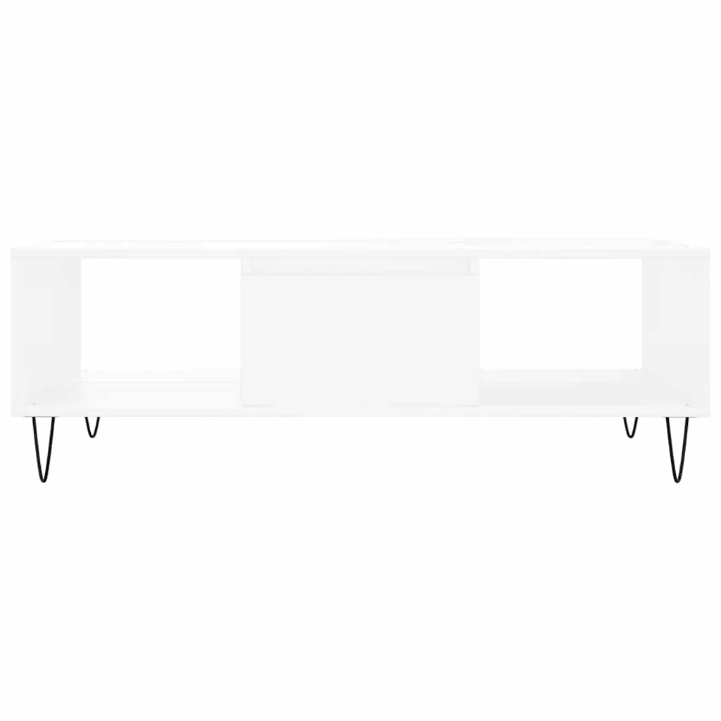 Soffbord vit 104x60x35 cm konstruerat trä