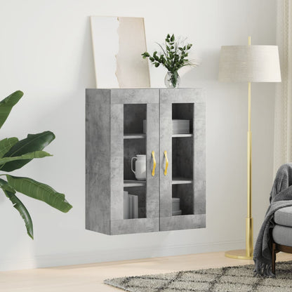 Väggskåp Betonggrå 69,5x34x90 cm