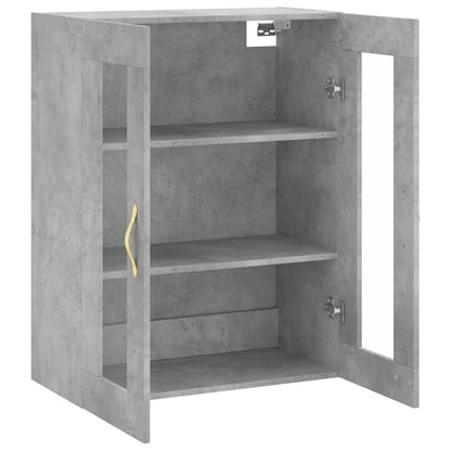 Väggskåp Betonggrå 69,5x34x90 cm