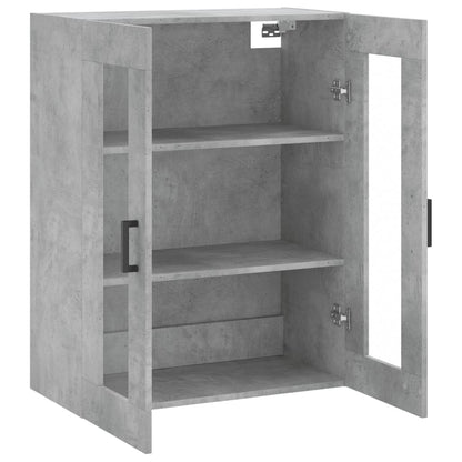 Väggskåp Betonggrå 69,5x34x90 cm