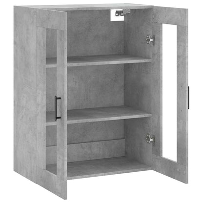Väggskåp Betonggrå 69,5x34x90 cm