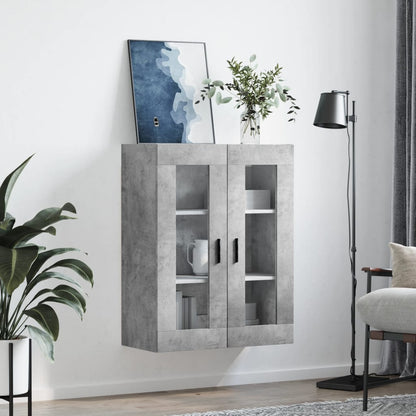 Väggskåp Betonggrå 69,5x34x90 cm