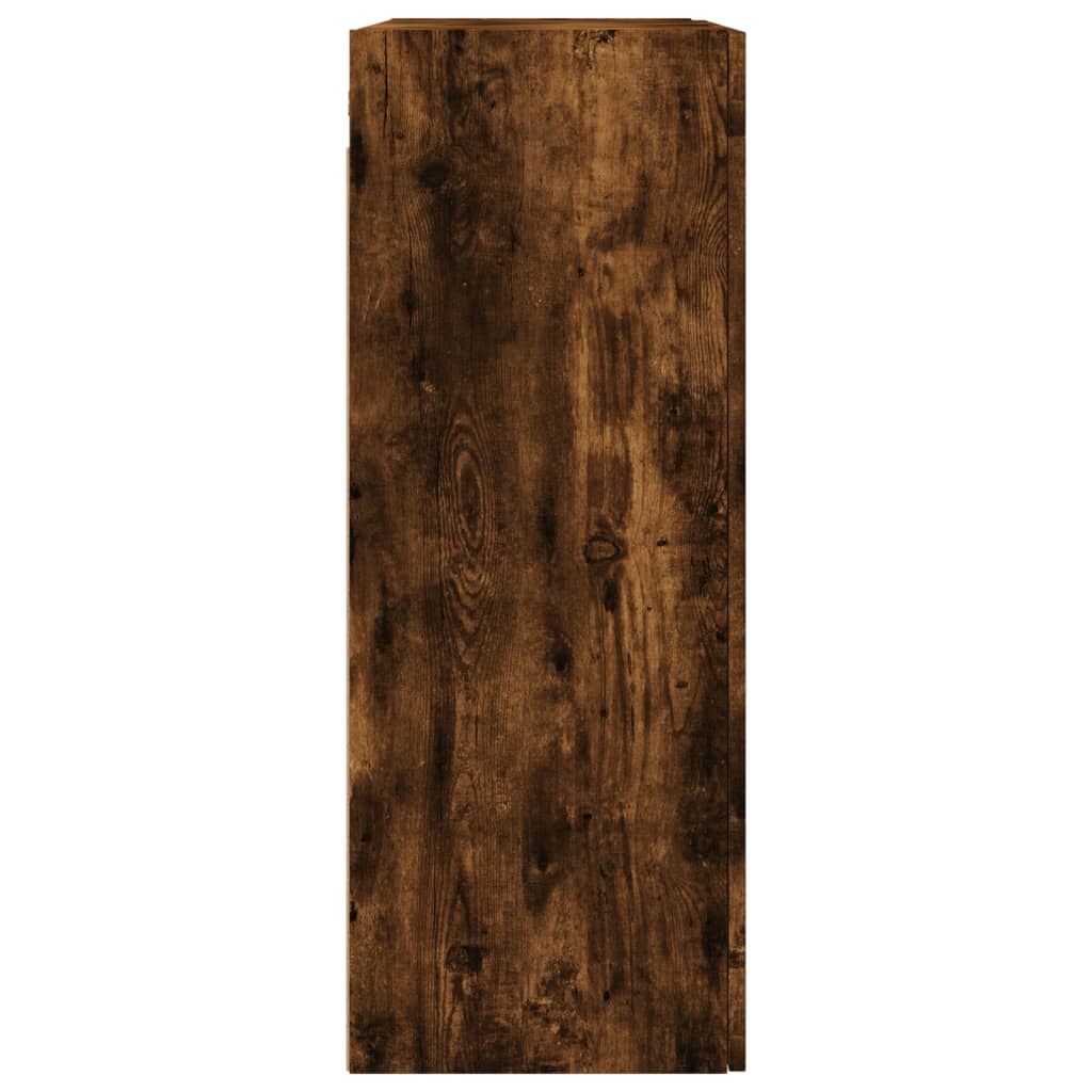 Väggskåp Rökfärgad Ek 69,5x34x90 cm