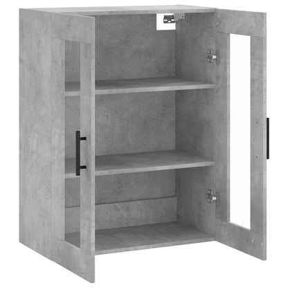 Väggskåp Betonggrå 69,5x34x90 cm