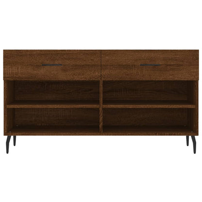 Skoställ Brun Ek Skobänk 102x35x55 cm