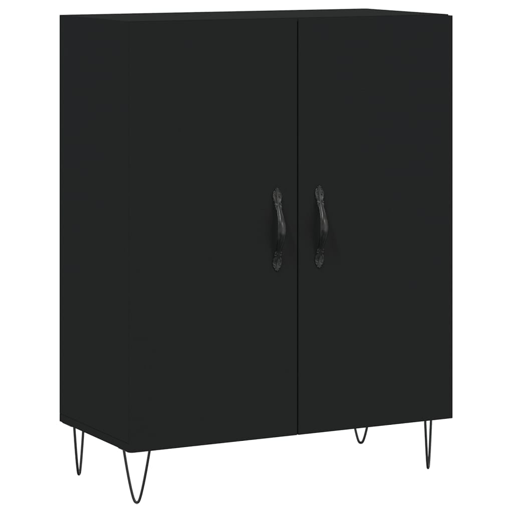 Skåp Svart 69,5x34x180 cm