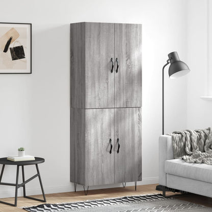 Skåp Sonoma Grå 69,5x34x180 cm