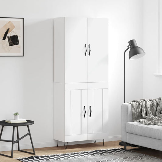 Skåp Vit 69,5x34x180 cm