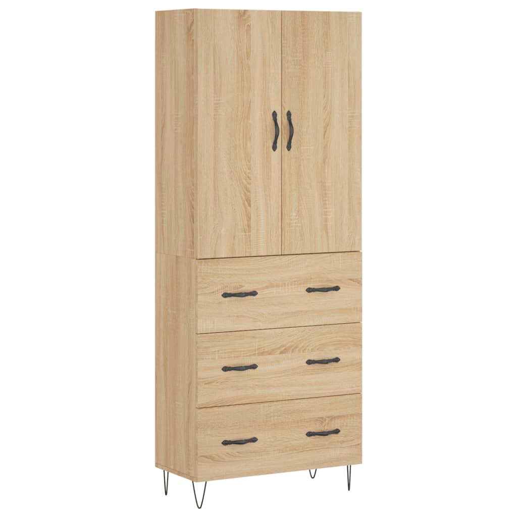 Skåp Sonoma Ek 69,5x34x180 cm