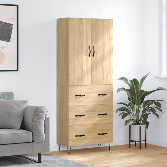 Skåp Sonoma Ek 69,5x34x180 cm
