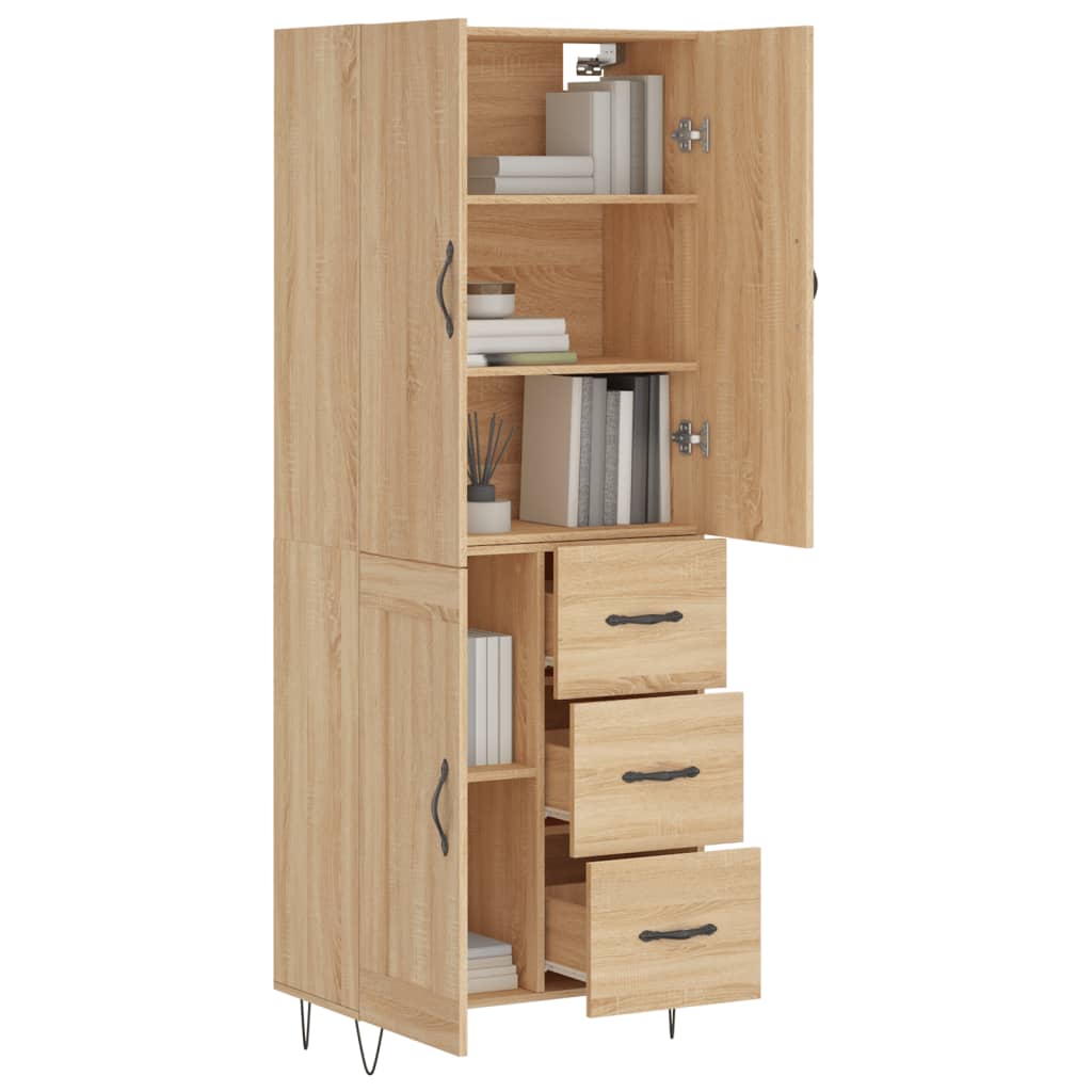 Skåp Sonoma Ek 69,5x34x180 cm