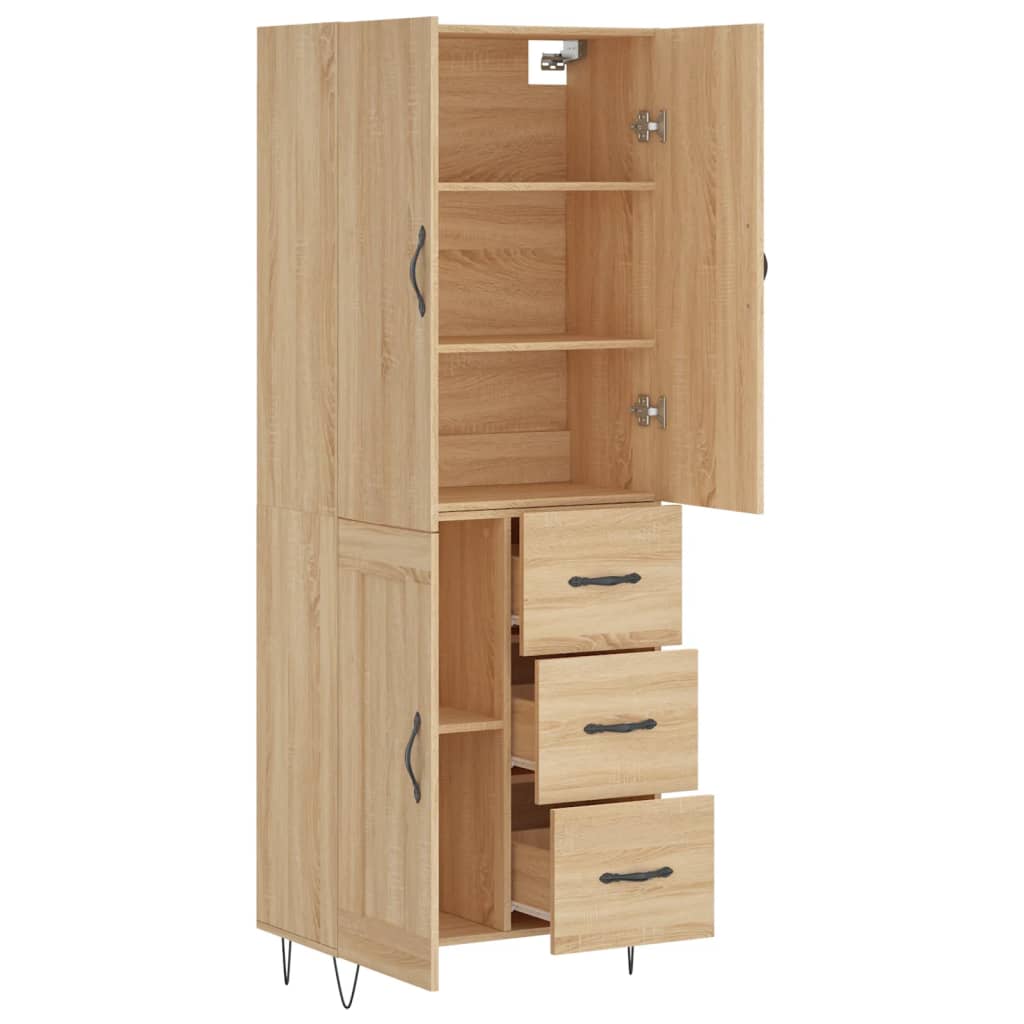 Skåp Sonoma Ek 69,5x34x180 cm