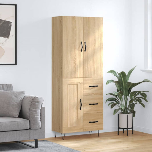 Skåp Sonoma Ek 69,5x34x180 cm