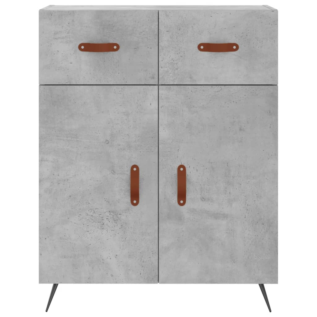 Skåp Betonggrå 69,5x34x180 cm