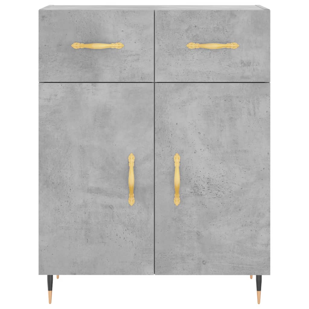 Skåp Betonggrå 69,5x34x180 cm