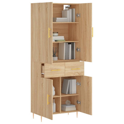 Skåp Sonoma Ek 69,5x34x180 cm