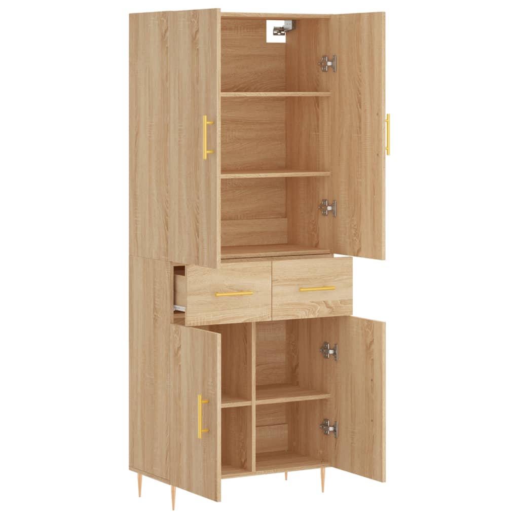 Skåp Sonoma Ek 69,5x34x180 cm