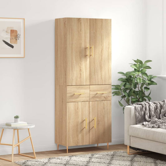 Skåp Sonoma Ek 69,5x34x180 cm