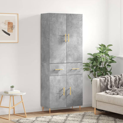 Skåp Betonggrå 69,5x34x180 cm