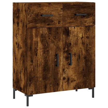 Skåp Rökfärgad Ek 69,5x34x180 cm