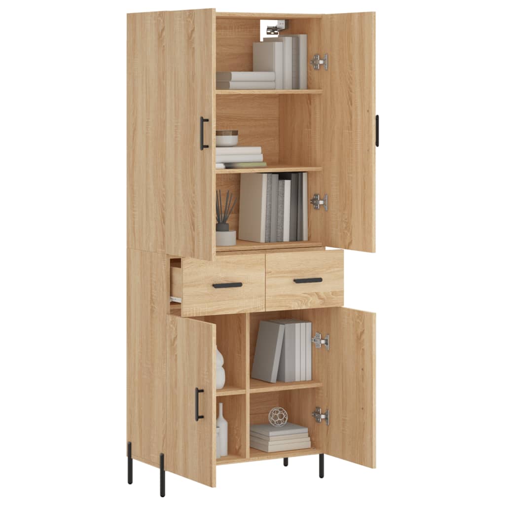 Skåp Sonoma Ek 69,5x34x180 cm