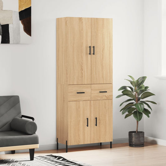 Skåp Sonoma Ek 69,5x34x180 cm