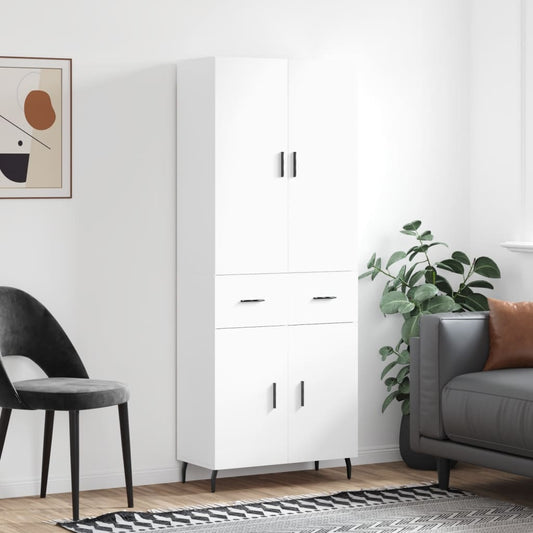 Skåp Vit 69,5x34x180 cm
