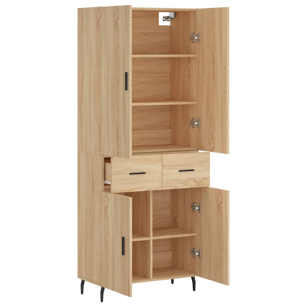 Skåp Sonoma Ek 69,5x34x180 cm