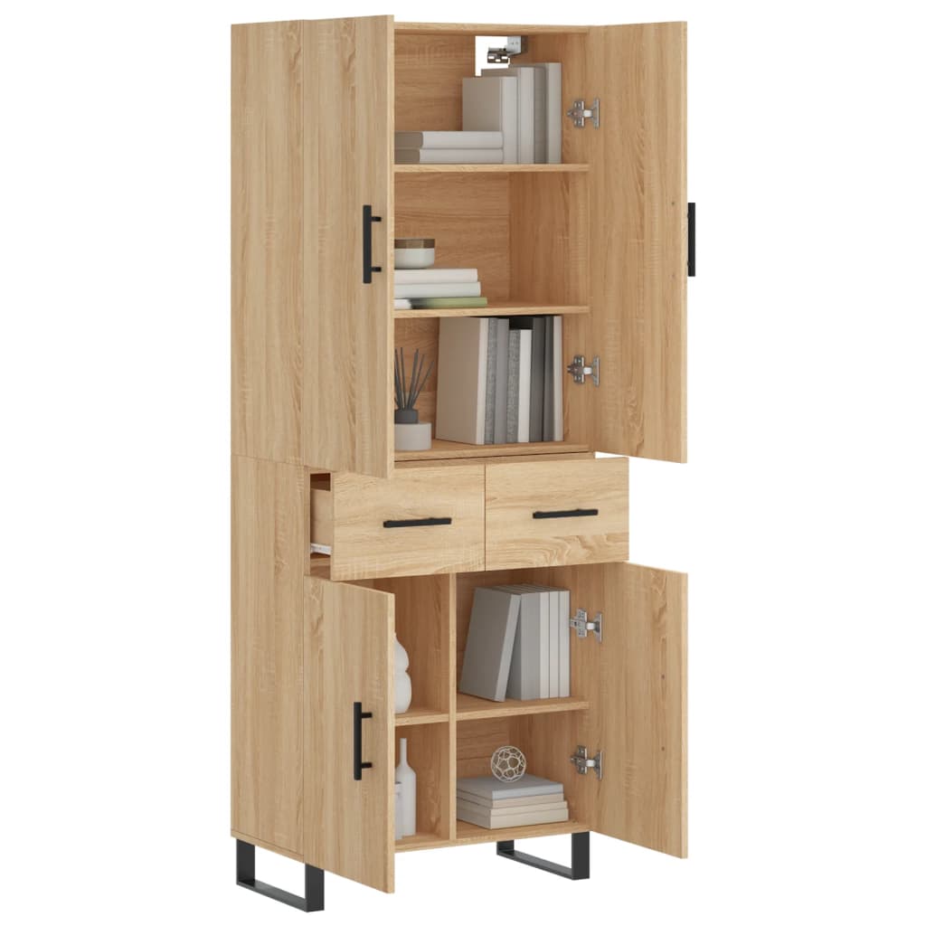 Skåp Sonoma Ek 69,5x34x180 cm