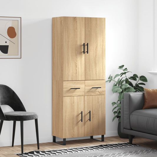 Skåp Sonoma Ek 69,5x34x180 cm