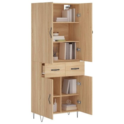 Skåp Sonoma Ek 69,5x34x180 cm