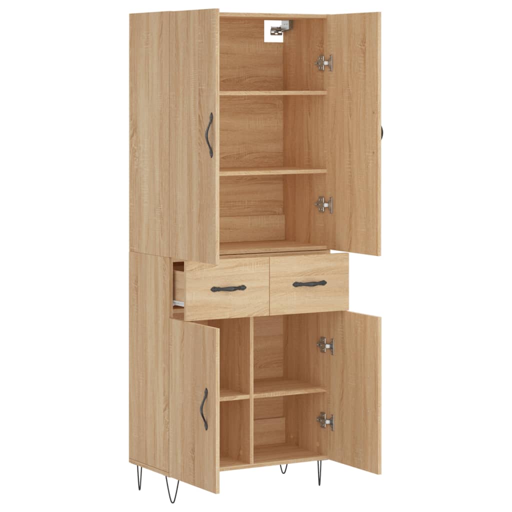 Skåp Sonoma Ek 69,5x34x180 cm