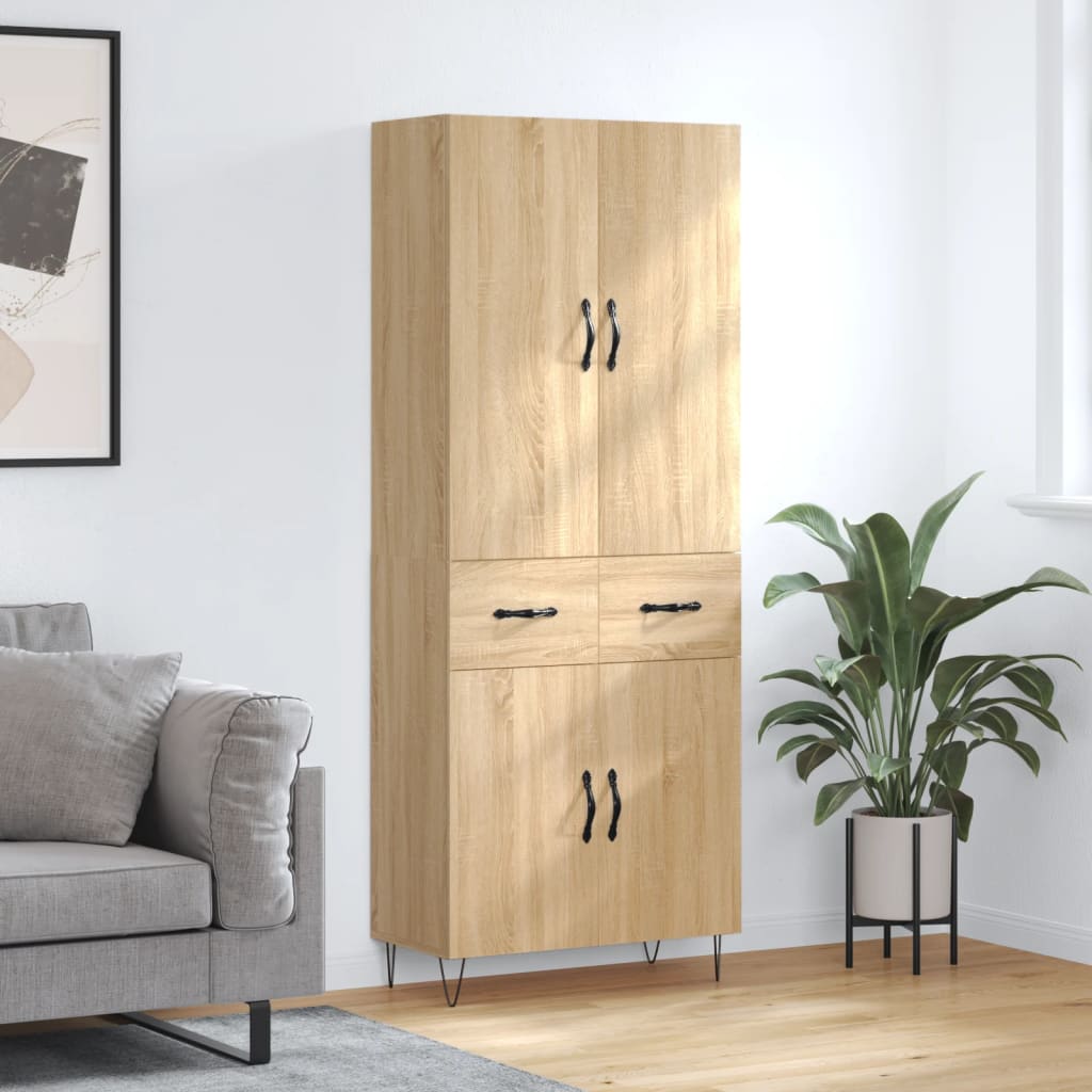 Skåp Sonoma Ek 69,5x34x180 cm