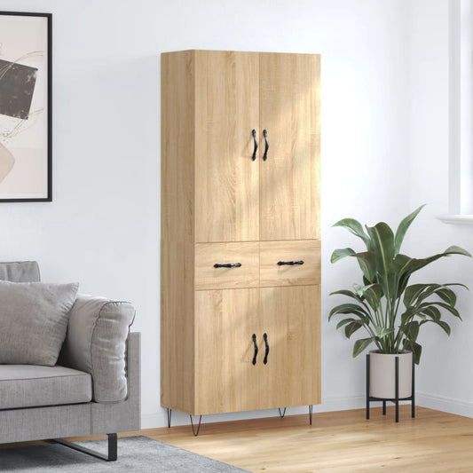 Skåp Sonoma Ek 69,5x34x180 cm