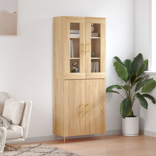 Skåp Sonoma Ek 69,5x34x180 cm