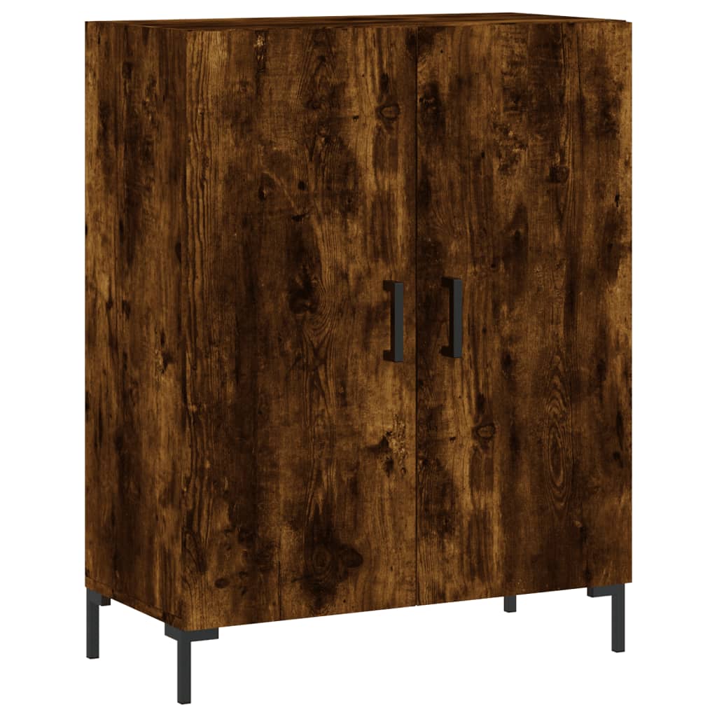 Skåp Rökfärgad Ek 69,5x34x180 cm
