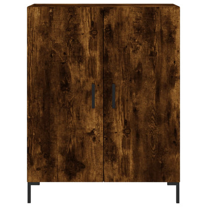 Skåp Rökfärgad Ek 69,5x34x180 cm