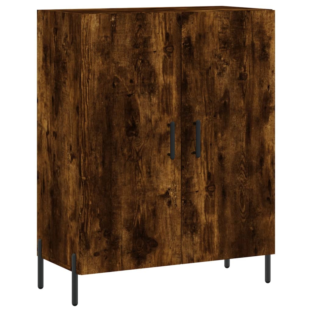 Skåp Rökfärgad Ek 69,5x34x180 cm