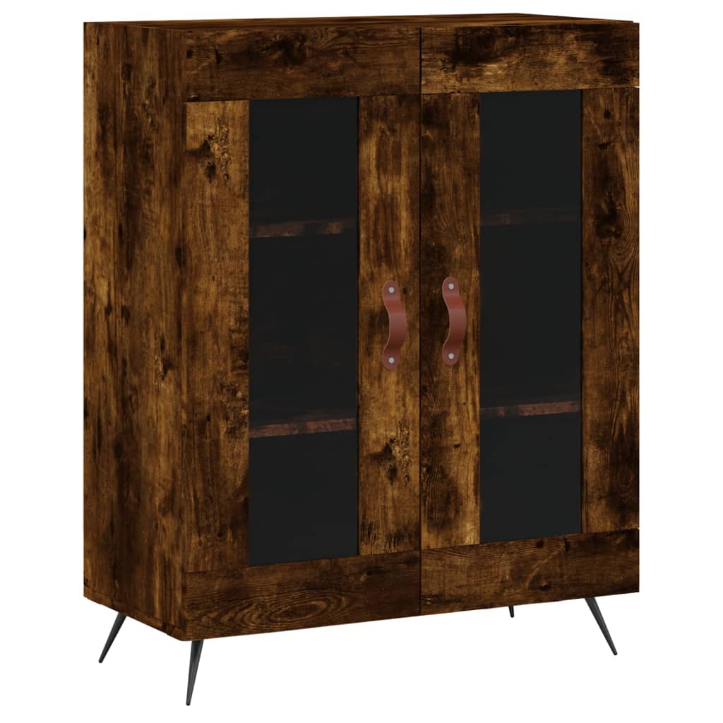Skåp Rökfärgad Ek 69,5x34x180 cm