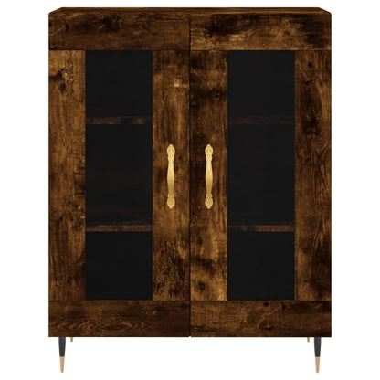Skåp Rökfärgad Ek 69,5x34x180 cm