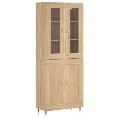 Skåp Sonoma Ek 69,5x34x180 cm