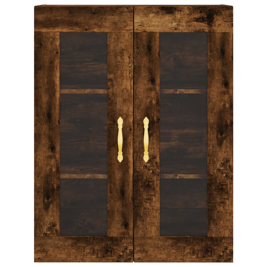 Skåp Rökfärgad Ek 69,5x34x180 cm