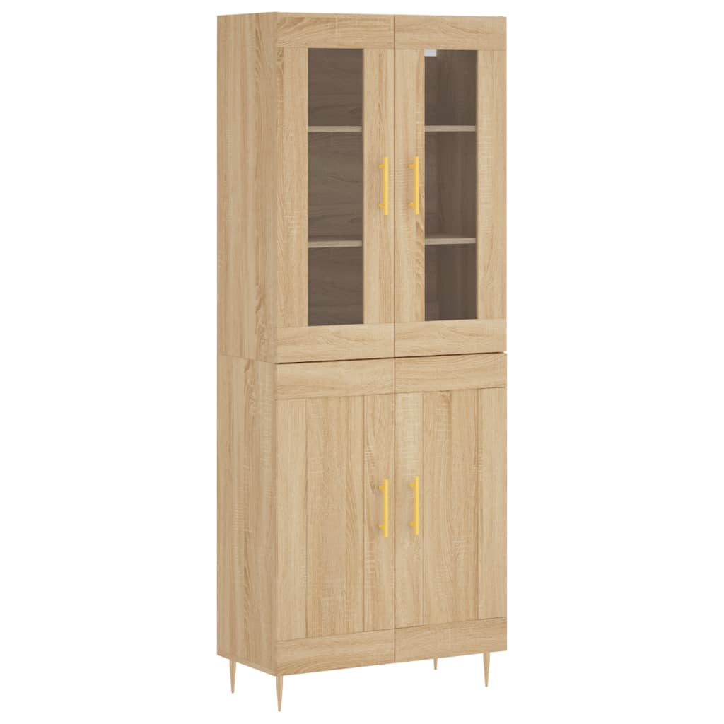 Skåp Sonoma Ek 69,5x34x180 cm