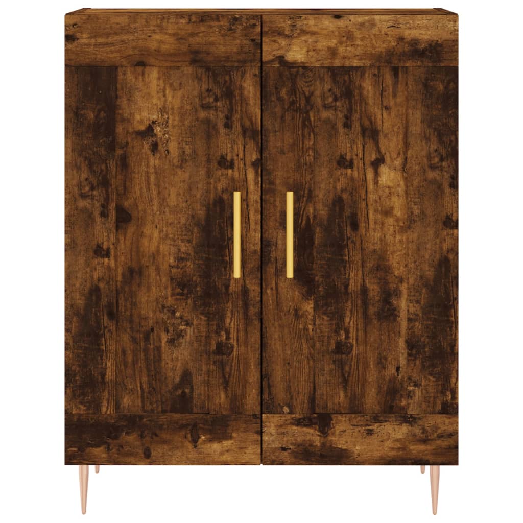 Skåp Rökfärgad Ek 69,5x34x180 cm
