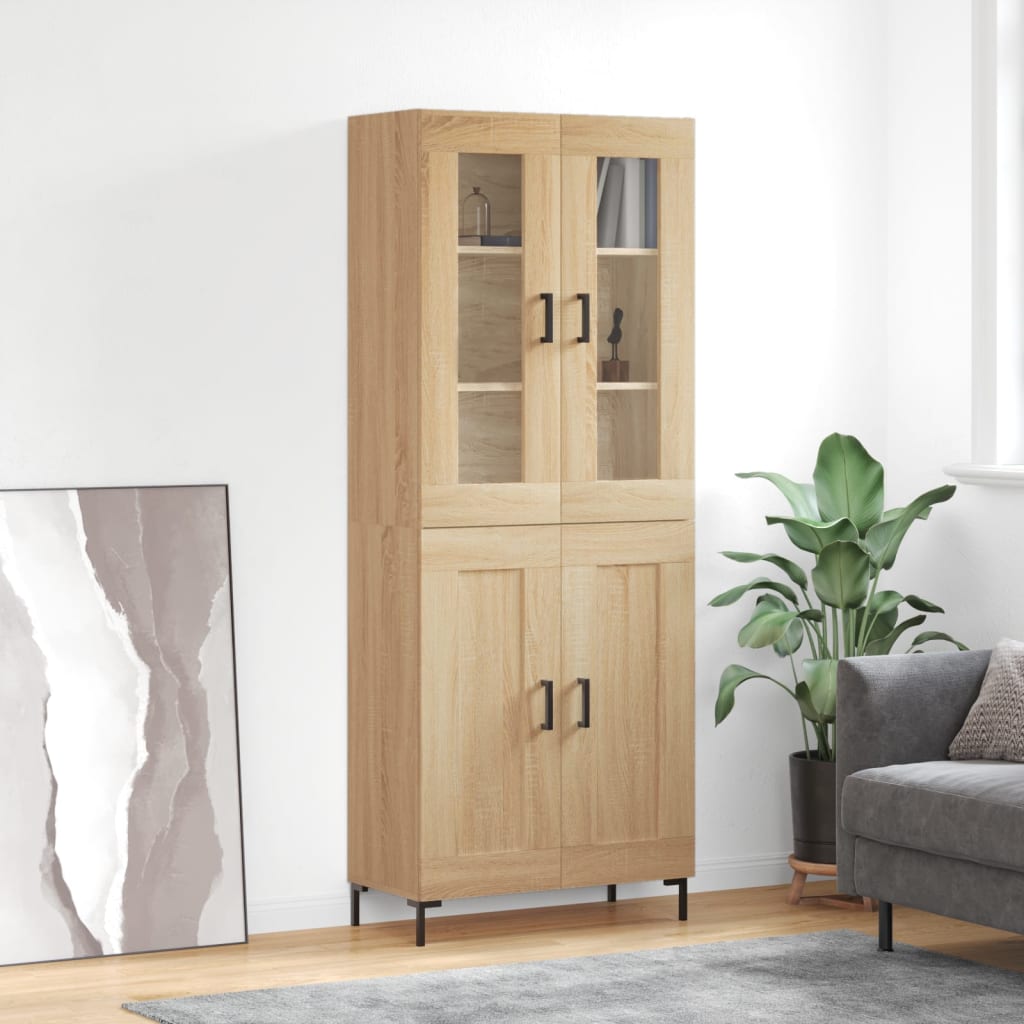 Skåp Sonoma Ek 69,5x34x180 cm